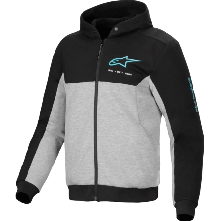Sweat Alpinestars Chrome V2 Sport Noir Gris Turquoise