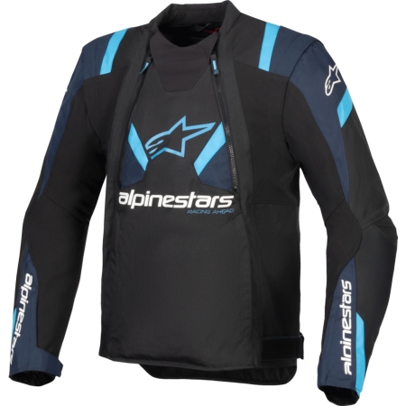 Blouson Alpinestars T-Stunt Air Noir Dark Bleu Blithe Bleu