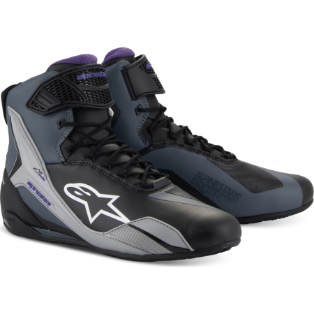 Baskets Femme Alpinestars Stella Faster-4 Noir Gris Violet