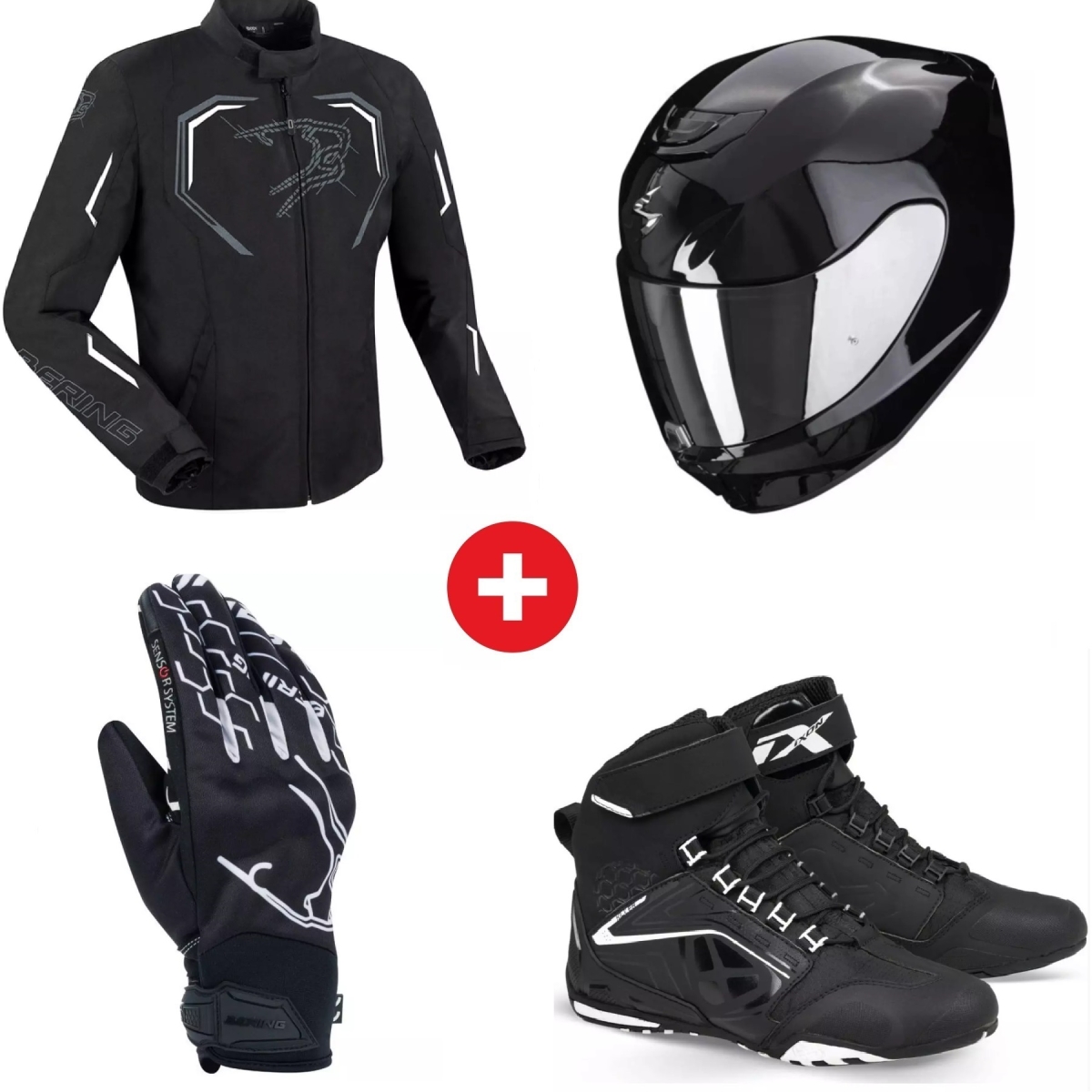 Pack tenue motard 1er prix Homme Pack Equipement Moto