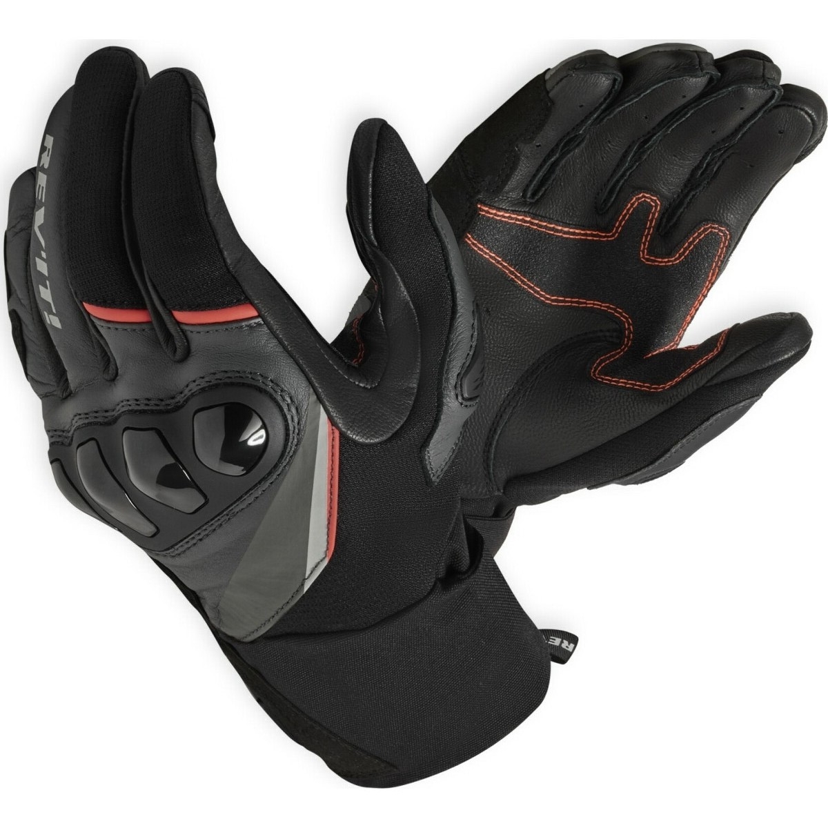 Gants Rev'It Combustion Noir Anthracite Rouge