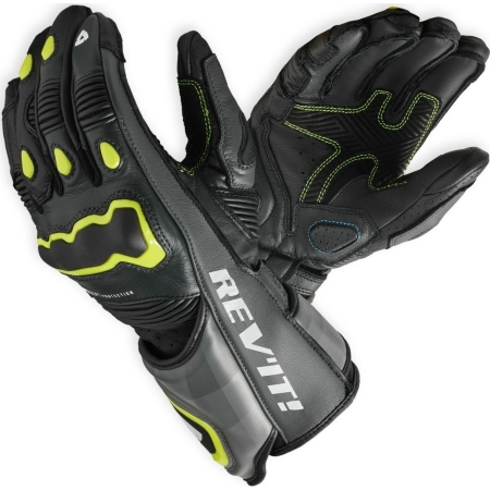Gants Rev'It Quantum 3 Gris Noir Jaune