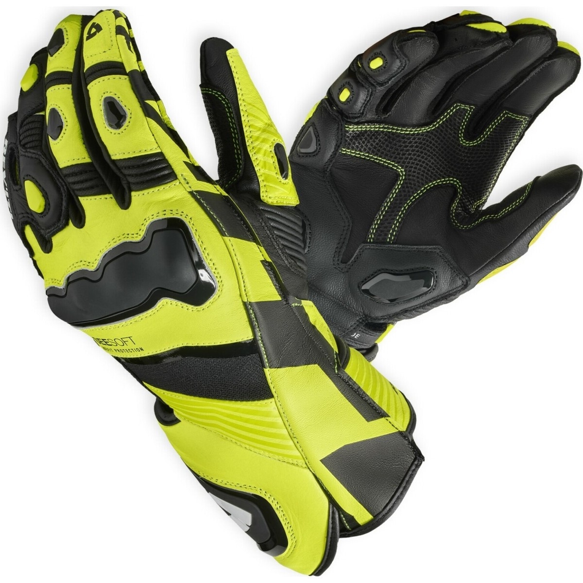 Gants Rev'It Jerez 4 Jaune Fluo Noir