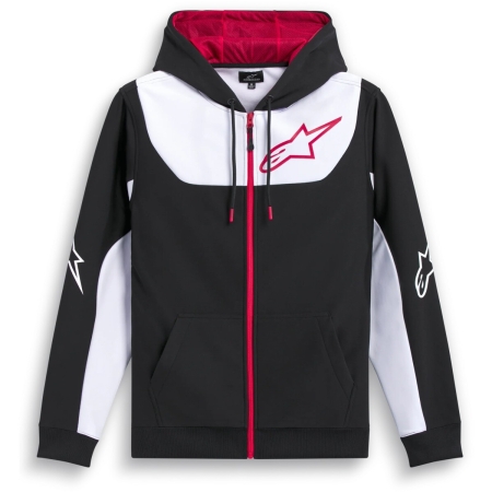 Sweat Zippé Alpinestars Sessions V3 Noir Blanc Rouge