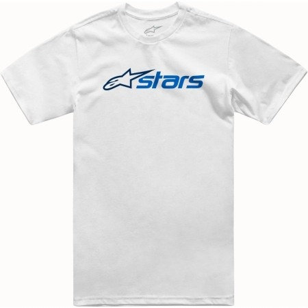 T-Shirt Alpinestars Blaze 2.0 CSF Blanc Navy Bleu