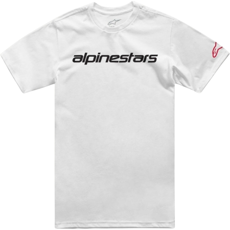Tee-Shirt Alpinestars Linear Wordmark 2.0 CSF Blanc Rouge Noir