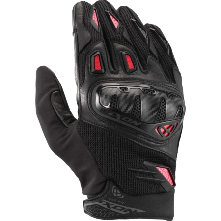 Gants Ixon Rise Air 2 Noir Rouge Fluo