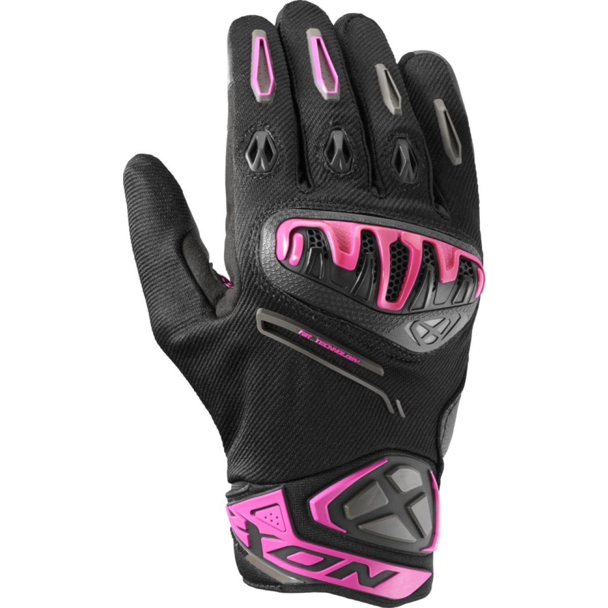 Gants Femme Ixon Mirage Air Lady Noir Fuchsia