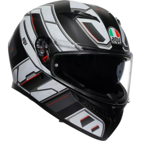 Casque AGV K3 Mplk Rivia Noir Mat Blanc