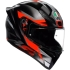 Casque AGV K1 S Fastlap Noir Gris Rouge
