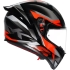 Casque AGV K1 S Fastlap Noir Gris Rouge