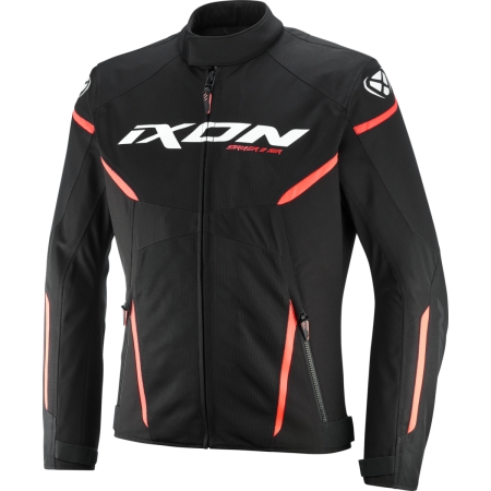 Blouson Ixon Striker2 Air WP Noir Blanc Rouge - Blouson Moto IXON