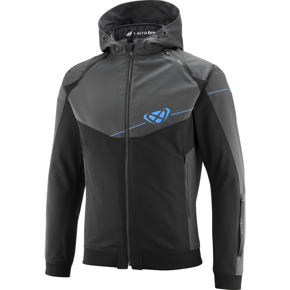 Veste Ixon Section Noir Anthracite Bleu