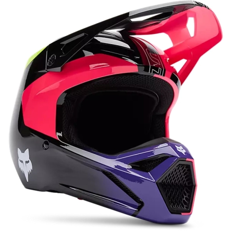 Casque Cross Enfant Fox V1 Elevated Rose - Casque Cross FOX