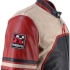 Blouson Helstons Indianapolis Noir Beige Rouge