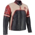 Blouson Helstons Indianapolis Noir Beige Rouge