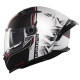 Casque MT Helmets Braker SV Charm A1 Noir Blanc Mat