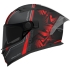 Casque MT Helmets Braker SV Charm B5 Noir Rouge Mat