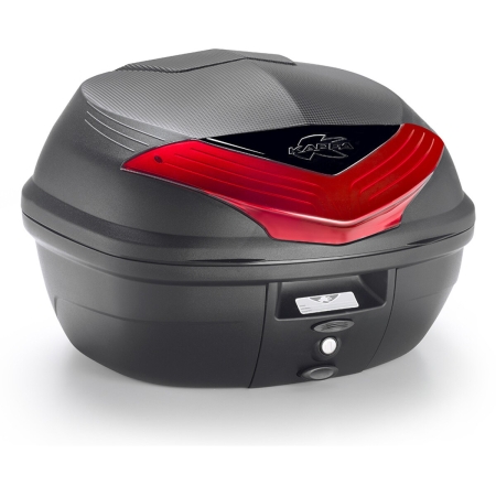 Top Case Kappa K355N2 35L Noir Réflecteur Rouge