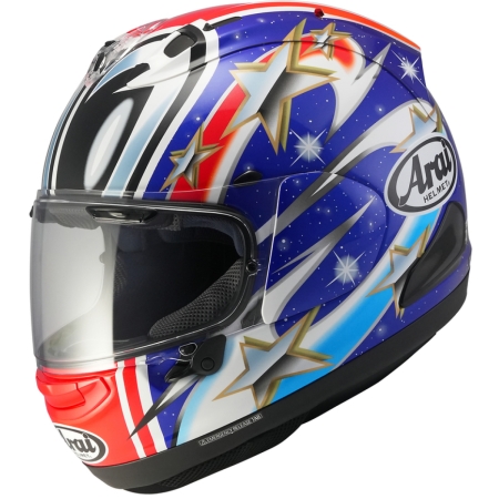 Casque Arai RX-7V Evo Replica Nakano Bleu Rouge Brillant - Casque Intégral ARAI