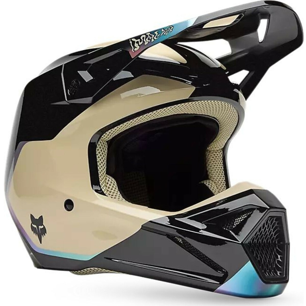 Casque Cross Fox V1 Hello Future Noir