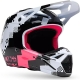 Casque Cross Fox V1 Digi Image Noir Rose