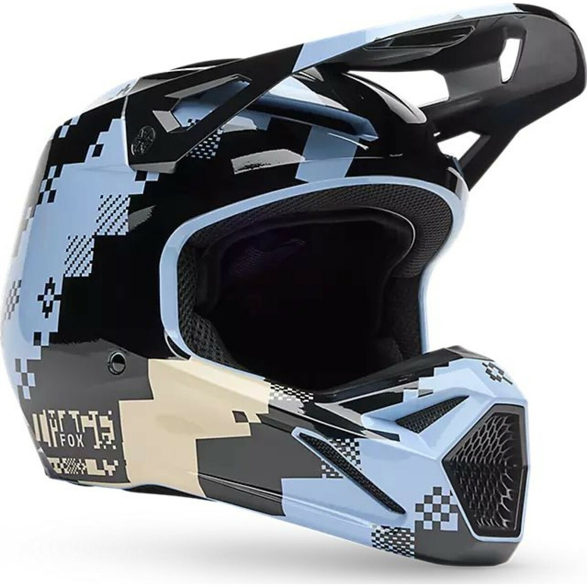Casque Cross Fox V1 Digi Image Light Slate