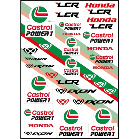 Stickers Ixon Sti1 Lcr 25 Vert Blanc Rouge