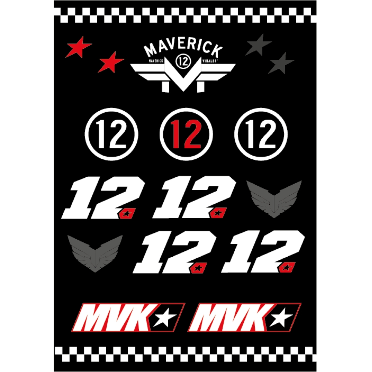 Stickers Ixon Sti1 MVK 25 Noir