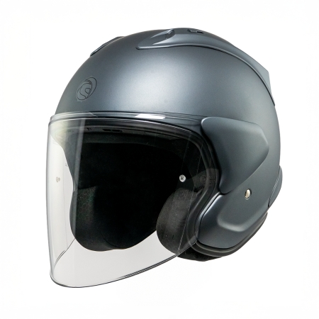 Casque Kokpit K-220S Solid Titane Mat - Casque Jet KOKPIT