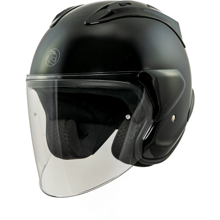 Casque Kokpit K-220S Solid Noir Brillant - Casque Jet KOKPIT