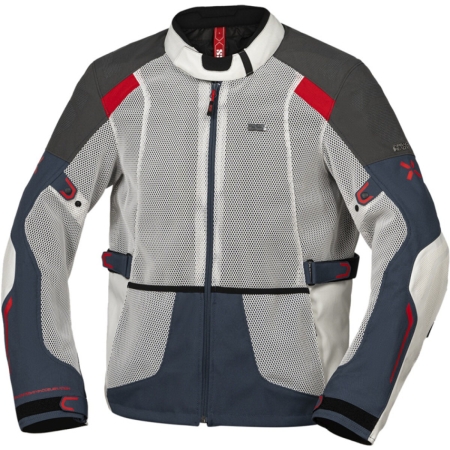 Veste IXS Tourster Bigair 1.0 Gris Clair Bleu Rouge