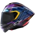 Casque Alpinestars Supertech R10 LE Replica Martinator R01 Bleu Violet Rouge