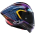 Casque Alpinestars Supertech R10 LE Replica Martinator R01 Bleu Violet Rouge