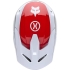 Casque Cross Fox V1 Flow Blanc Rouge