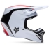 Casque Cross Fox V1 Flow Blanc Rouge