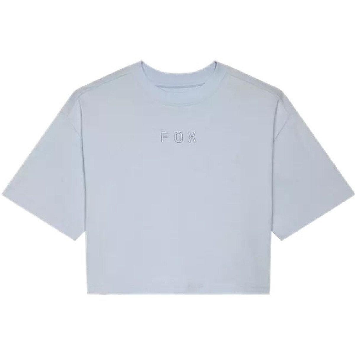 T-Shirt Femme Fox Wordmark OS Crop Bleu Pâle
