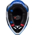 Casque Cross Fox V3 Fade Blanc Bleu