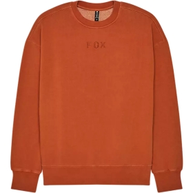 Sweat Fox Wordmark Oversized Crew Cognac