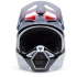 Casque Cross Fox V1 Flow Blanc Rouge