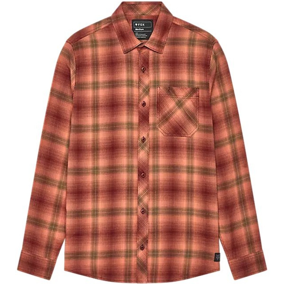 Tops Fox Survivalist Stretch Flannel Rust