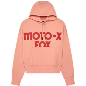 Sweat Fox Femme Moto X OVersized Flc Po Pale Rose