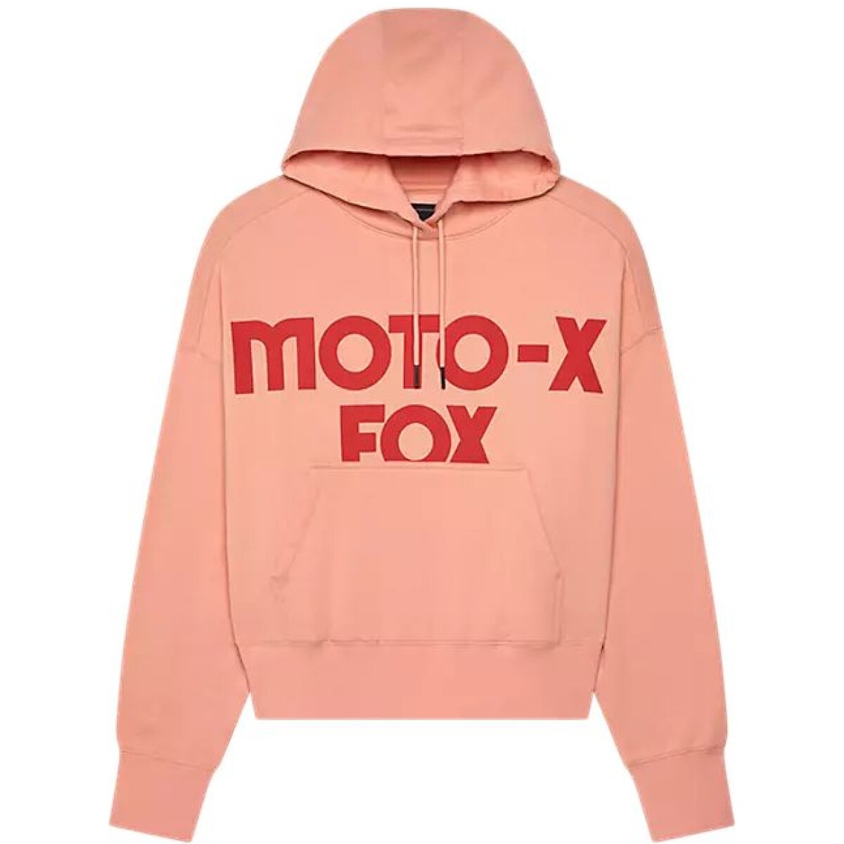 Sweat Fox Femme Moto X OVersized Flc Po Pale Rose