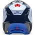 Casque Cross Fox V3 Fade Blanc Bleu