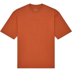 T-Shirt Fox Wordmark OV SS Chocolat