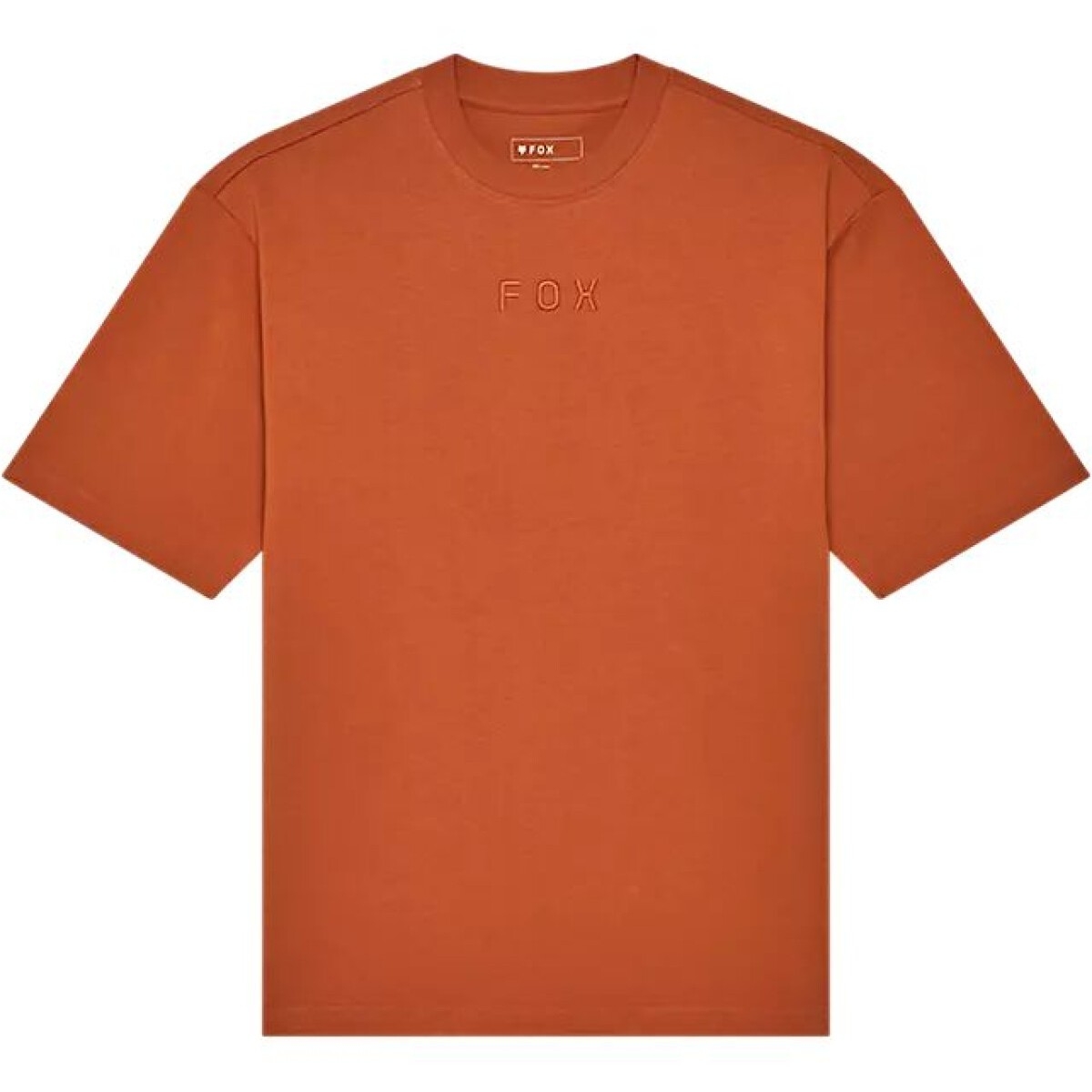 T-Shirt Fox Wordmark OV SS Chocolat