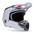 Casque Cross Fox V1 Flow Blanc Rouge