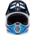 Casque Cross Fox V3 Fade Blanc Bleu