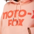 Sweat Fox Femme Moto X OVersized Flc Po Pale Rose