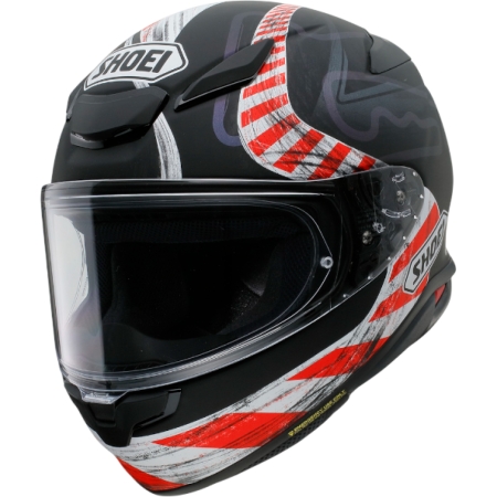 Casque Shoei NXR2 Knee Down TC-5 Rouge Noir Mat - Casque Intégral SHOEI